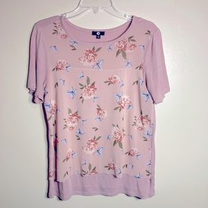 Pink Floral Tee From Shopko!